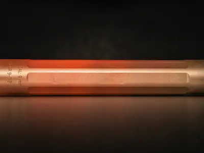 Surefire Ryder 9-Ti2 Handgun Suppressor Low-poly 3D model