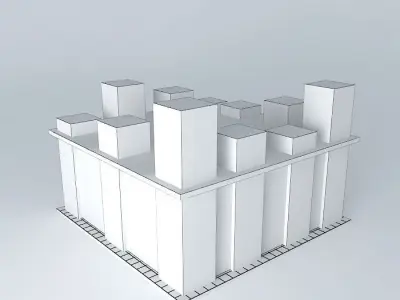 trade center proposal for hamko 3D model