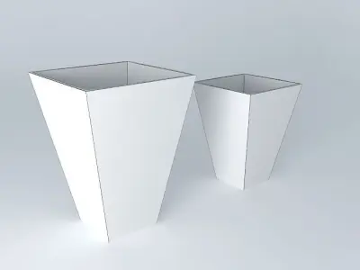 Glass vase Free 3D model 4