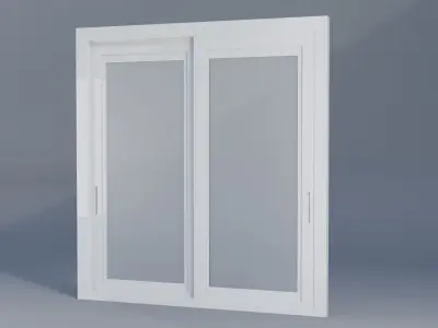 Sliding Door Low-poly 3D model purchase