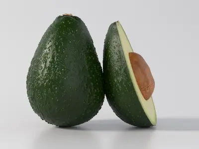 Realistic Avocado 3D model