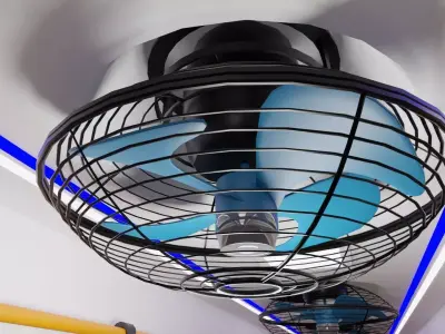 Bus Fan model Free 3D model