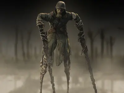 Plague Stalker Low-poly 3D model