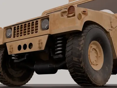 USA Army Military Humvee 3D Model 3D model