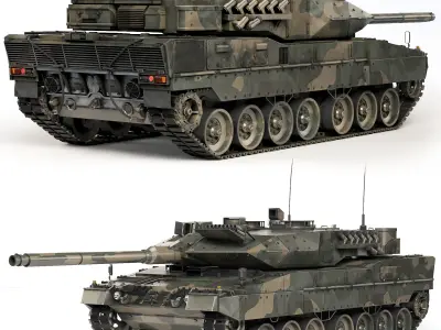 Tank Leopard 2A7 2006 3D model