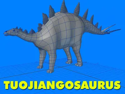 Tuojiangosaurus Dinosaur 3D model