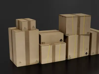 boxes set 01 3D print model
