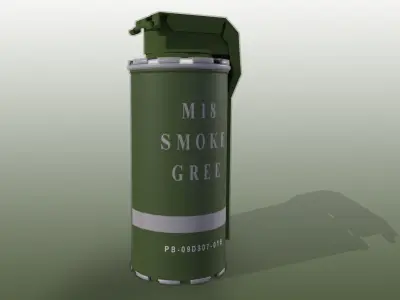 Smoke Low-poly 3D model