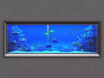 aquarium in frame 3D model