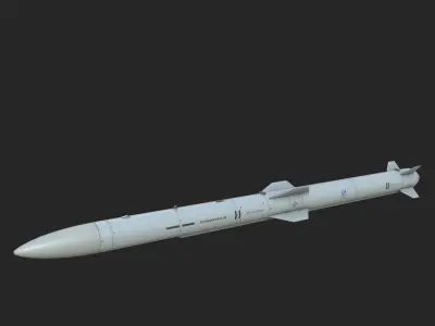 Chinese PL15 PL-15 BVR air-to-air missile Low-poly 3D model