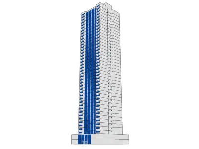 Simple Textured Building 02 3D model