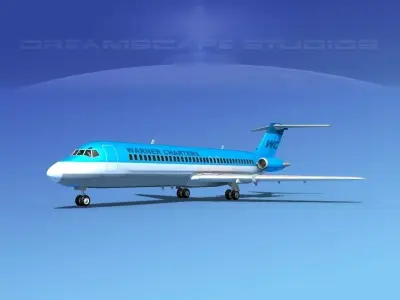 Douglas DC-9-30 Warner Charters 3D model