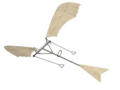 Leonardo da Vinci Flapping Aircraft 3D model