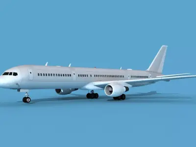 Boeing C-32A-200 Bare Metal 3D model