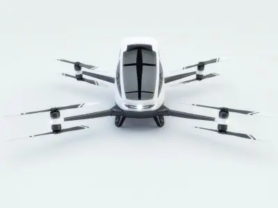 Ehang 184 3d model  Corona Vray materials and scene 3D model