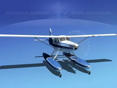 DeHavilland DHC-2 Turbo Beaver V14 3D model