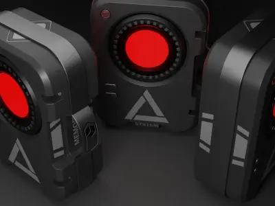 Sci-fi hardsurface Free low-poly 3D model