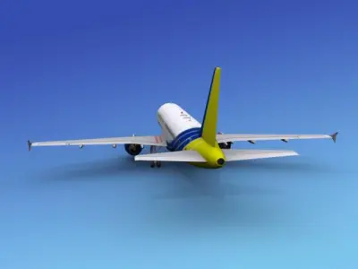Airbus A320 Charter Aero 3D model