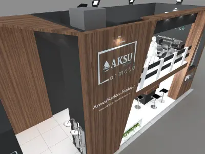 Exhibition Stand - ST0070 3D model