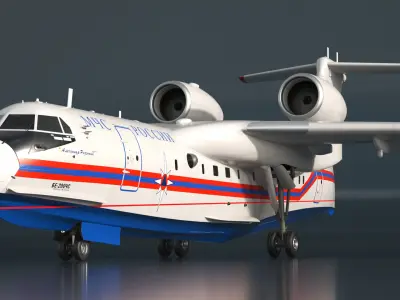 Beriev Be 200 Aircraft 3D model