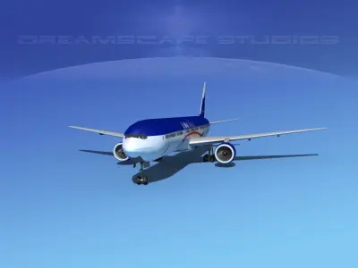 Boeing 777-300 MP Lan Chile 3D model
