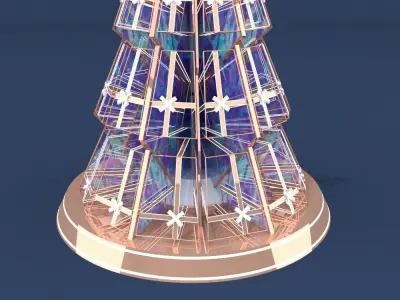 christmas trees 3D model