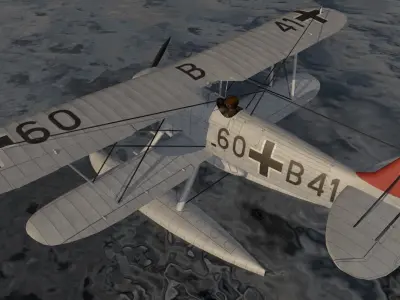 Heinkel He-51 B-2 3D model