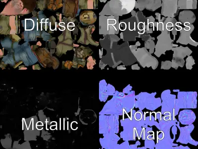 Military Tactical Soldier Rigged and Animated D Model Low-poly 3D model