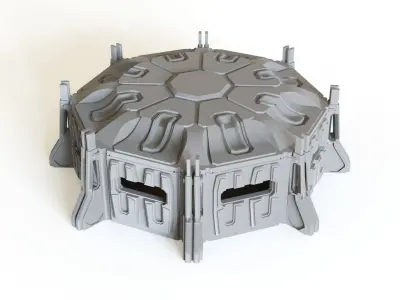 Sci fi Bunker for tabletop scenery 3D print model