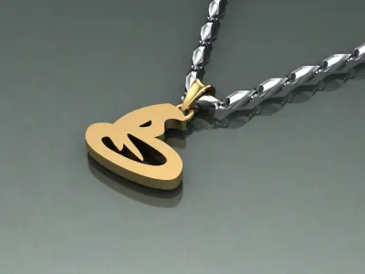 Pendant B-b1 3D print model