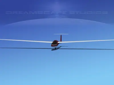 DG-400 17-Metre Sailplane V10 3D model