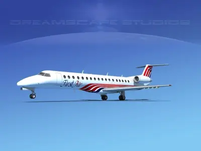 Embraer ERJ-145 First Air 3D model