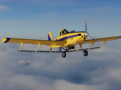 Crop Duster Plane 3D model