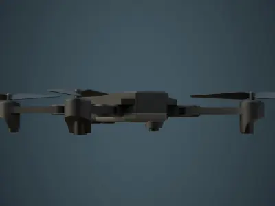 Quadcopter 1A Low-poly 3D model
