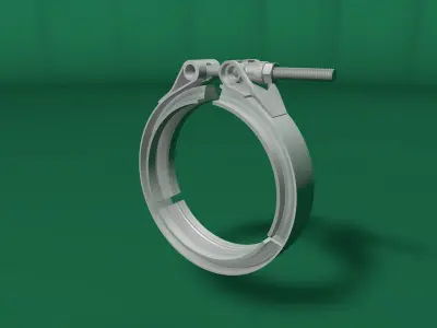 Tube clamp to join two tubes 3D model