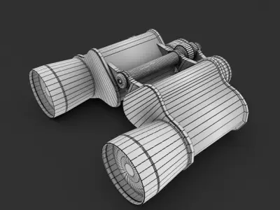 Binoculars Free low-poly 3D model