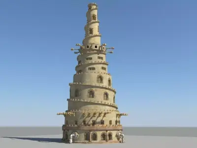 Tower of Babel 3D model