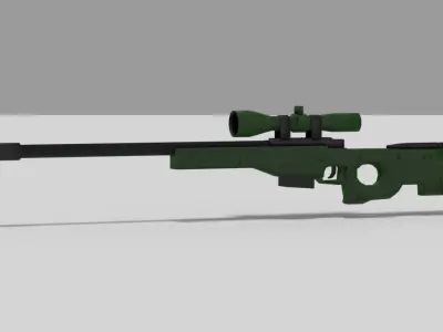 Arctic Warfare Magnum Free low-poly 3D model