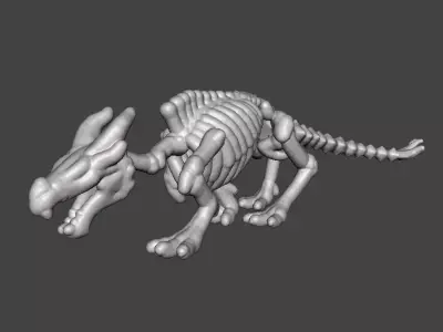 6MM KRAYT DRAGON SKELETON MINIATURE MODEL SCIFI OR FANTASY GAMES 3D print model