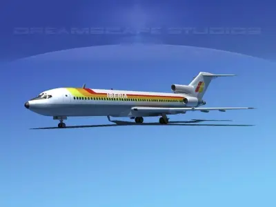 Boeing 727-200 Iberia 2 3D model