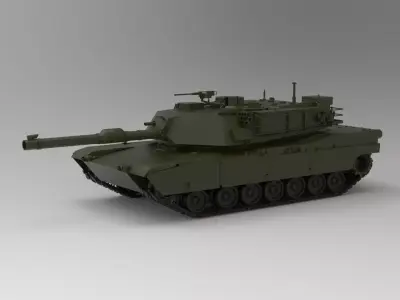 M1 Abrams Tank 3D model