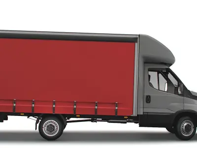 Iveco Daily Luton Curtainsider 2021 3D model