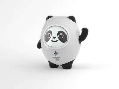 Mascot Bing dwen dwen 2022 Beijing Winter Olympic Games 3D model