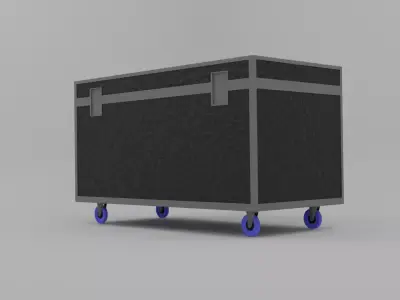 Flightcase 120x60x60 for Background Use Free low-poly 3D model