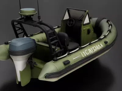 US Navy RHIB 11m  Military RIB 3D print model