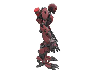 scifi undead robot cyborg ogre extremely detailed epic stance 3D model