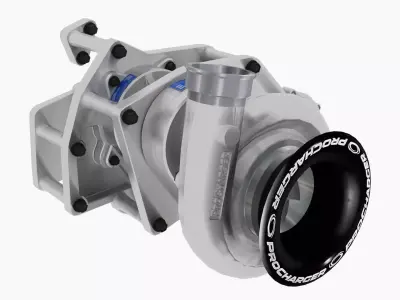 Procharger F3X-140 Crank Driven Low-poly 3D model