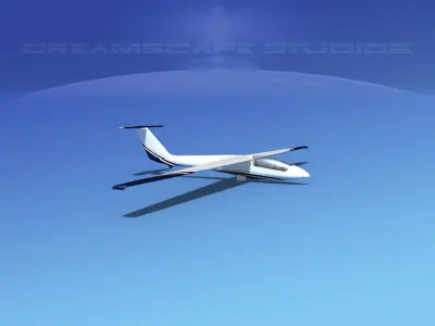 SZD-36 Cobra Glider V09 3D model