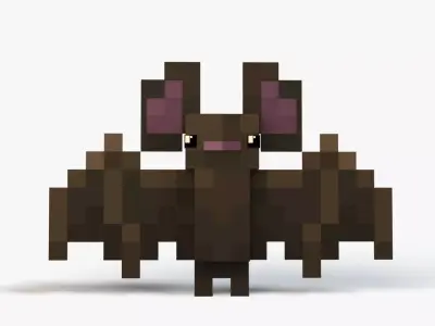 Minecraft Bat Low-poly 3D model