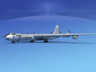 Convair B-36D Peacemaker V02 3D model